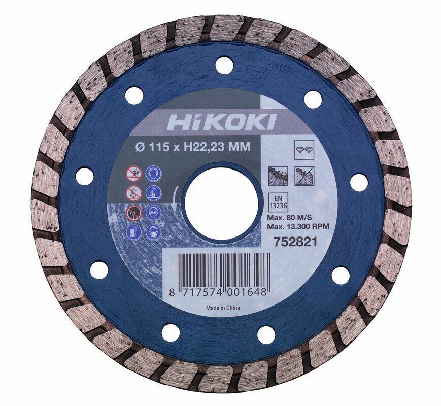 Produktbild Hikoki Diamanttrennscheibe 115 x 22,2 x 6 mm Turbo flat