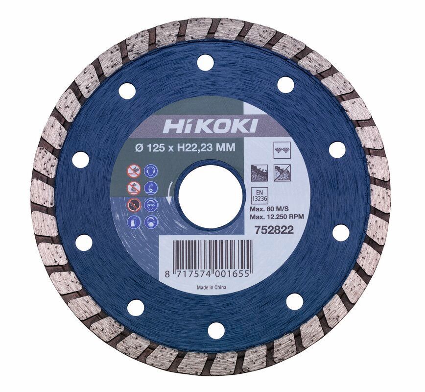 Produktbild Hikoki Diamanttrennscheibe 125 x 22,2 x 6 mm Turbo flat
