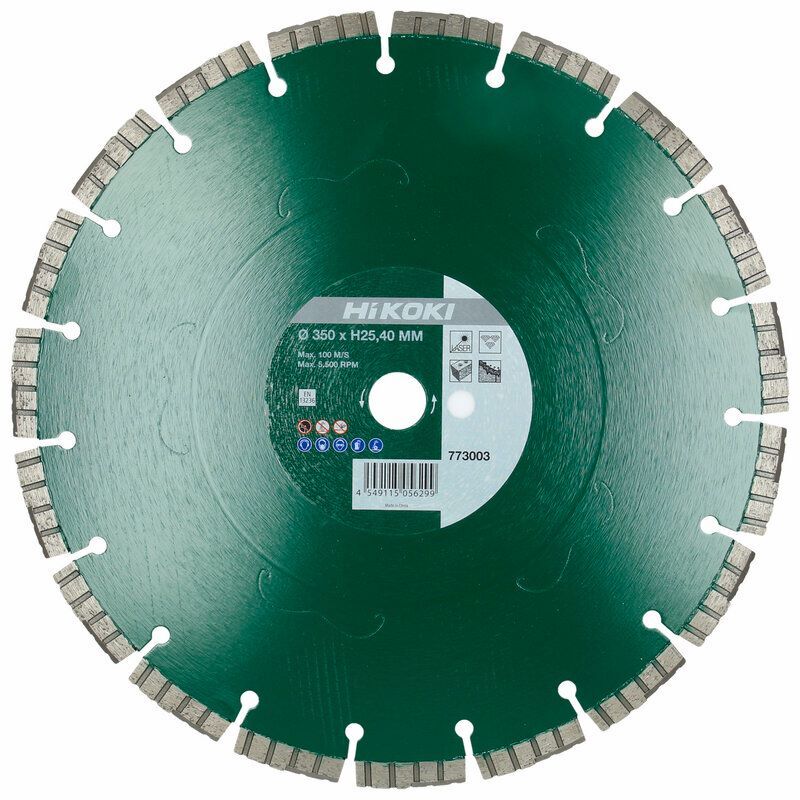 Produktbild Hikoki Diamanttrennscheibe 350 x 11,5 x 25,4 mm Universal pro laser
