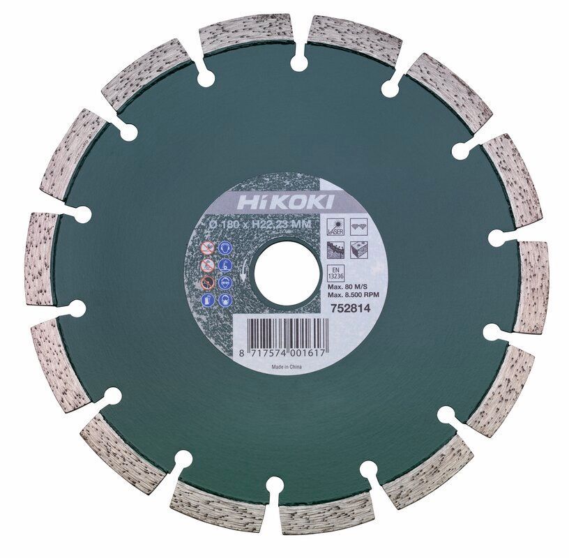 Produktbild Diamanttrennscheibe 180 x 10 x 22,23 mm Universallaser bild 2