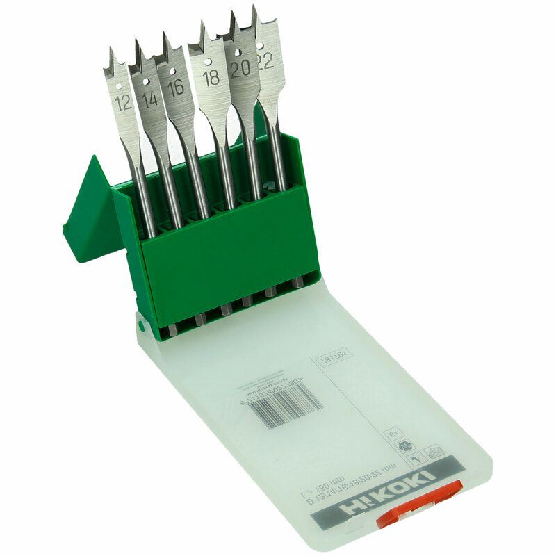 Produktbild Flachholzbohrer Set 12 14 16 18 20 22 x 150 mm Sechskant 1/4 Zoll 6 teilig bild 3