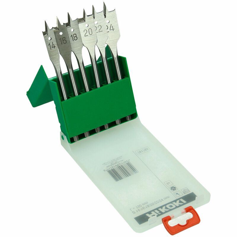 Produktbild Flachholzbohrerset 14 16 18 20 22 24 x 150 mm Sechskant 1/4 Zoll bild 3