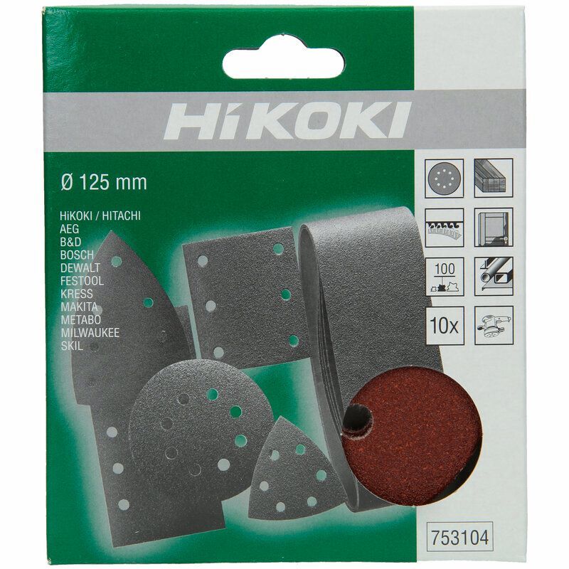 Produktbild 10 Haftschleifblätter 125mm P100, Rot bild 2