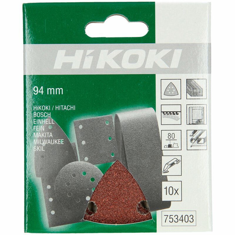 Produktbild 10 Haftschleifblätter 93mm P80, Rot bild 2