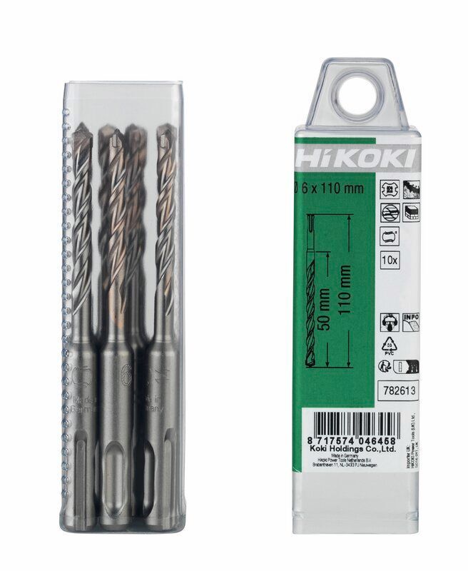 Produktbild Hikoki 10 HM Hammerbohrer SDS Plus 2 Schneider 6 x 50 mm 110 mm