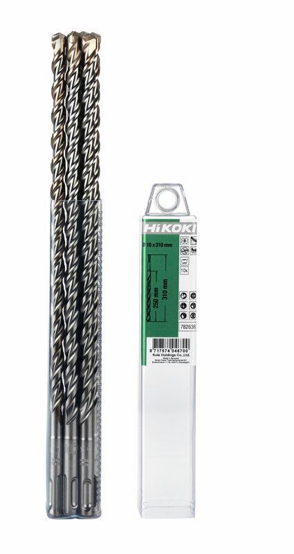 Produktbild Hikoki 10 HM Hammerbohrer SDS Plus 2 Schneider 10 x 250 mm 310 mm