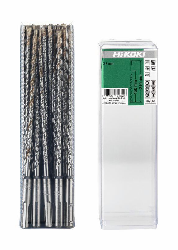 Produktbild Hikoki 25 HM Hammerbohrer SDS Plus 2 Schneider 6 x 150 mm 210 mm