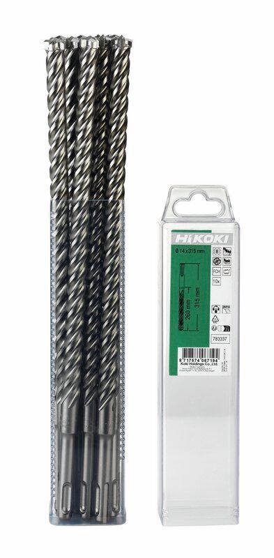 Produktbild Hikoki 10 Hammerbohrer SDS Plus Vollhartmetallkopf 10 x 200 mm 265 mm