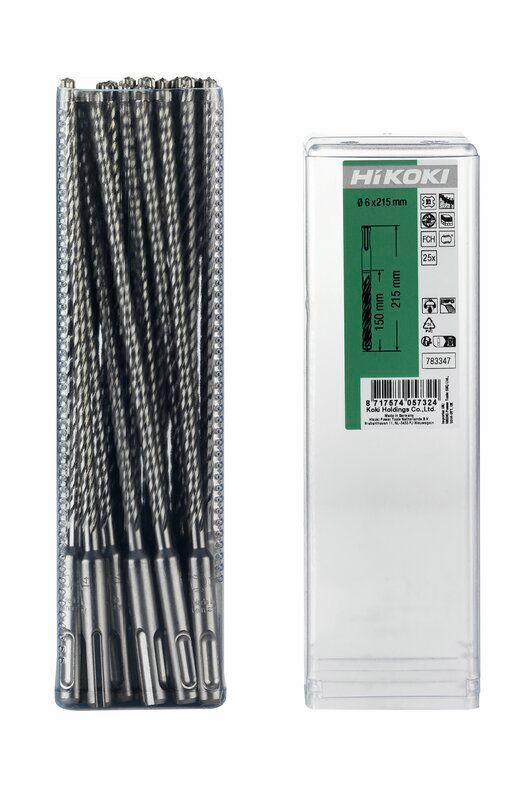 Produktbild Hikoki 25 Hammerbohrer SDS Plus Vollhartmetallkopf 6 x 50 mm 115 mm