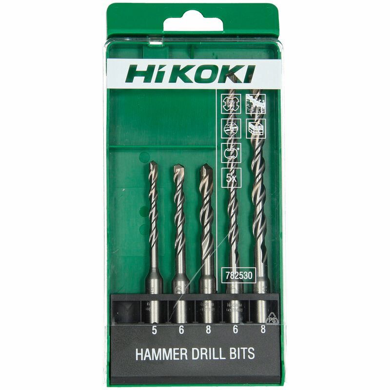 Produktbild Hikoki HM Hammerbohrer Set SDS Plus 5 6 8 x 110 mm 6 8 x 160 mm teilig