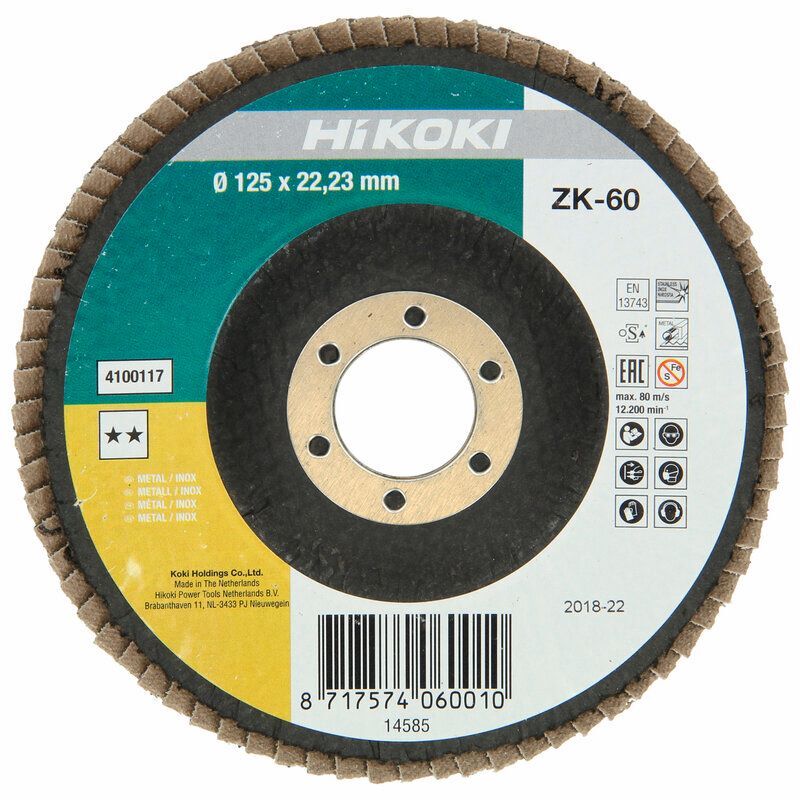 Produktbild Lamellenschleifteller 115 mm P 60, ZK, gekröpft bild 2