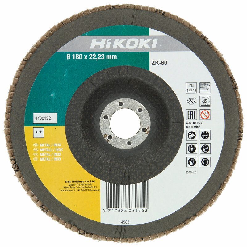 Produktbild Lamellenschleifteller 180 mm P 40 ZK gekröpft bild 2