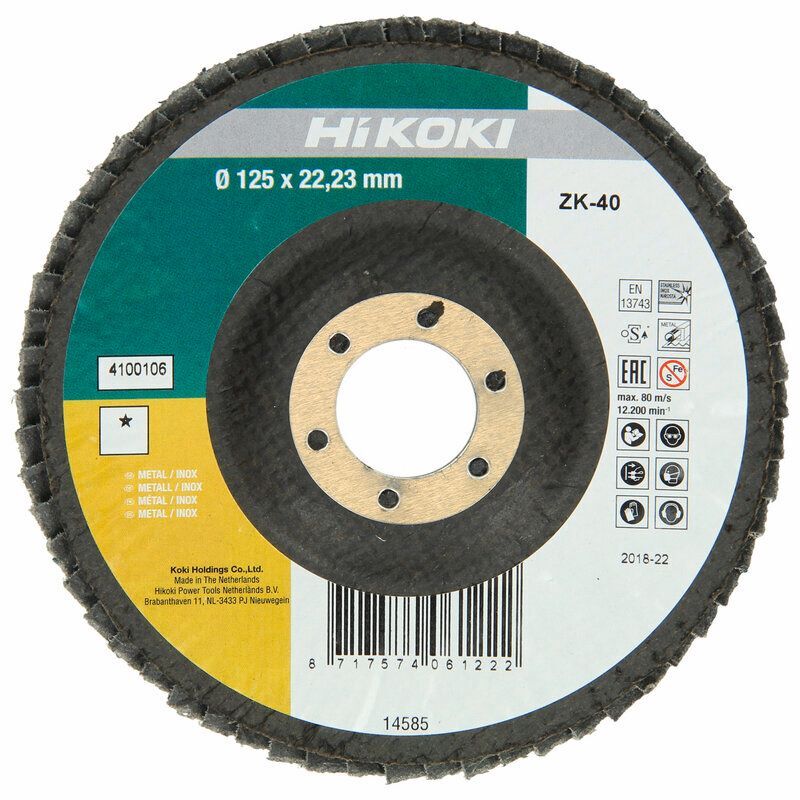 Produktbild Lamellenschleifteller 125 mm P 60, ZK, HSP, gekröpft bild 4