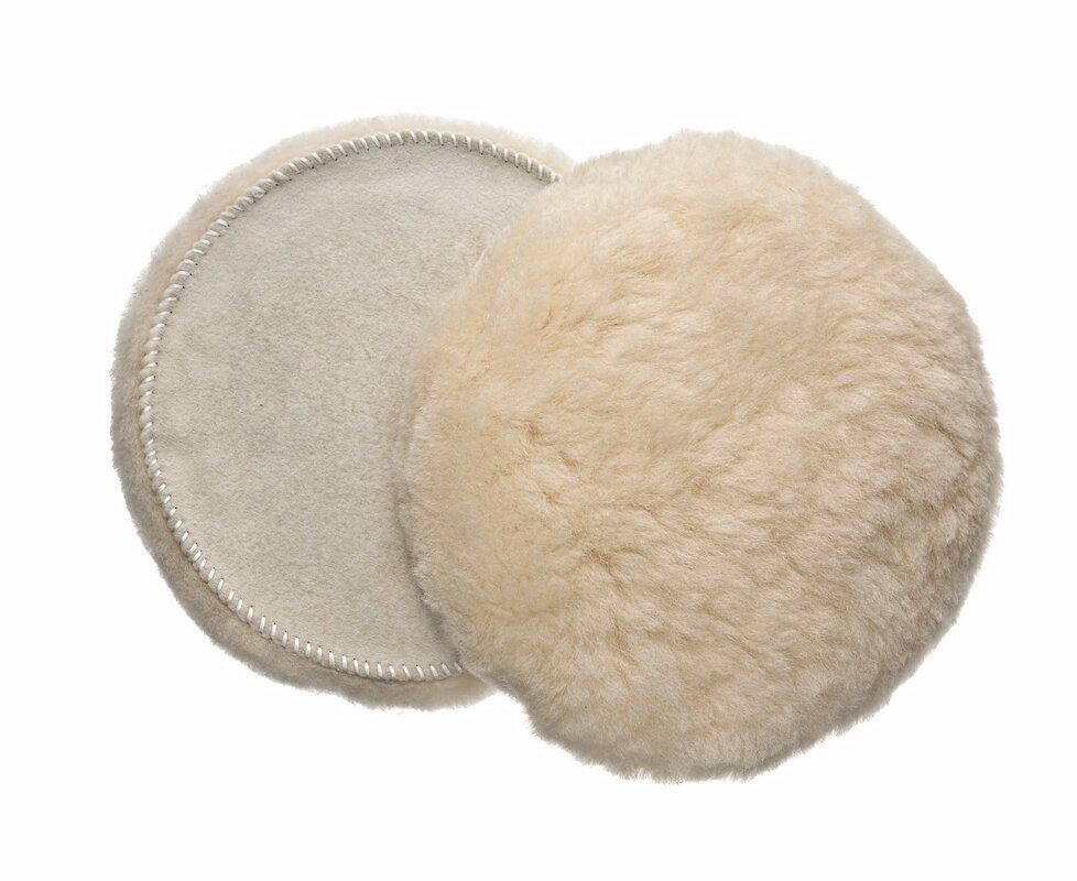 Produktbild Hikoki Lammfellhaube 125 mm klett flach weiß