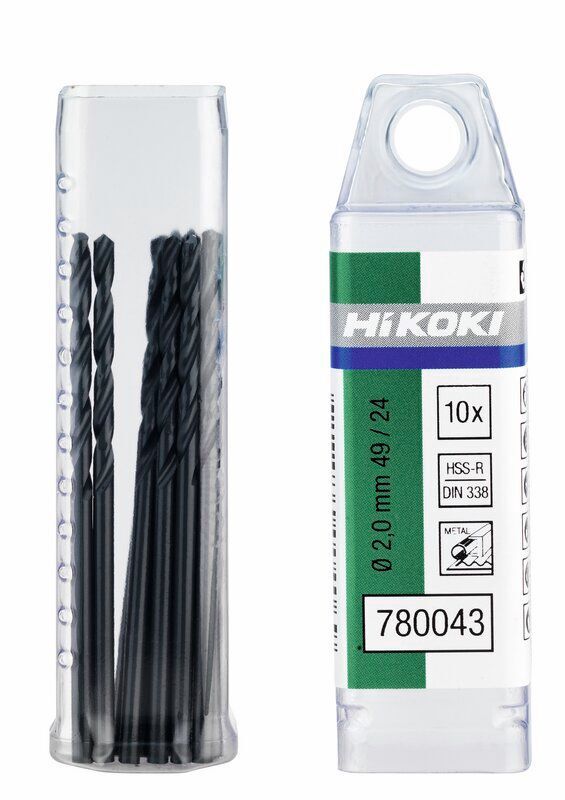 Produktbild Hikoki 10 Metallbohrer HSS R DIN 338 2 x 24 mm 49 mm