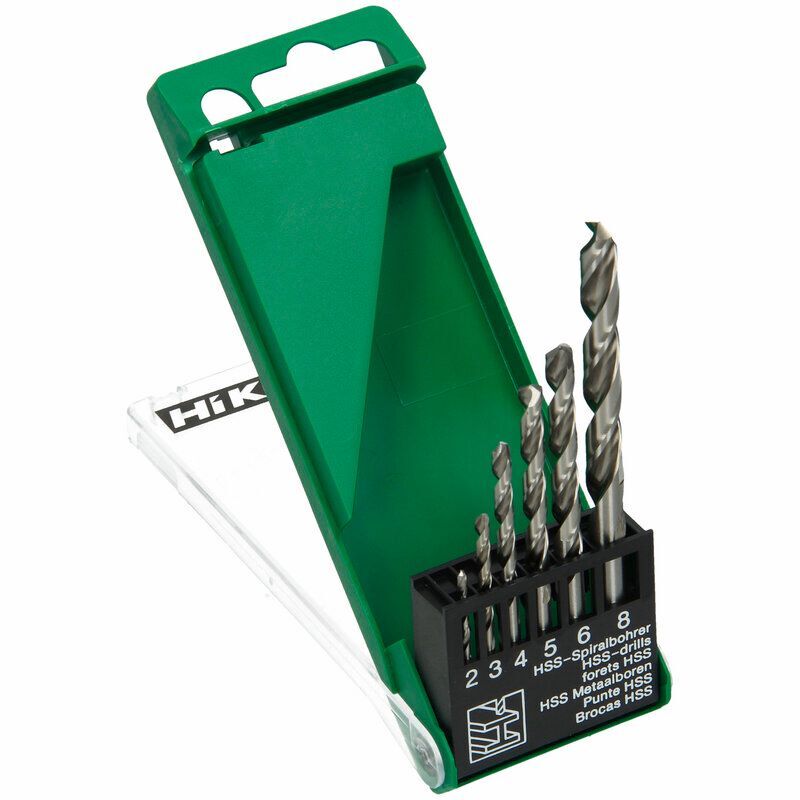 Produktbild Metallbohrer Set HSS G DIN 338 2 3 4 5 6 8 mm geteilte Spitze bild 2