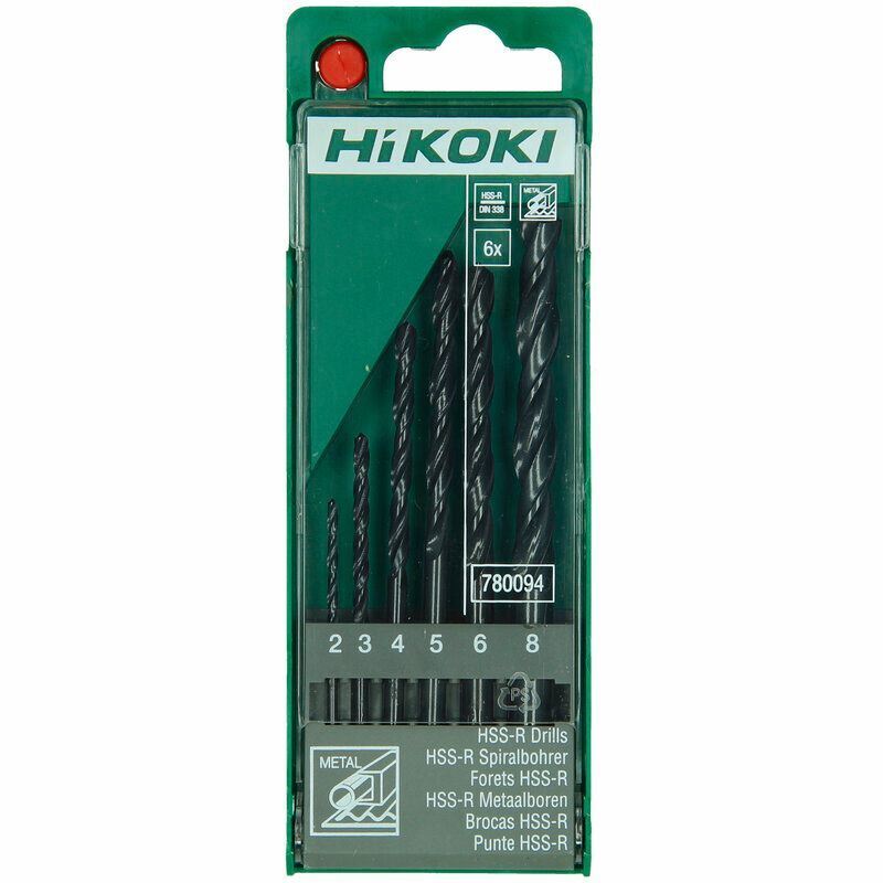 Produktbild Hikoki Metallbohrer Set 2 3 4 5 6 8 Bohrkopf 118 Grad