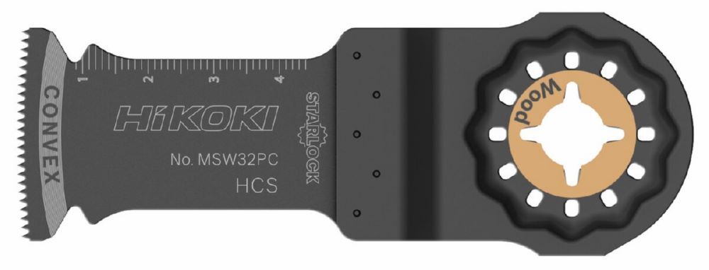 Produktbild Hikoki Multitool Sägeblatt Holz 32 x 0,6 mm HCS STARLOCK MSW32PCJ