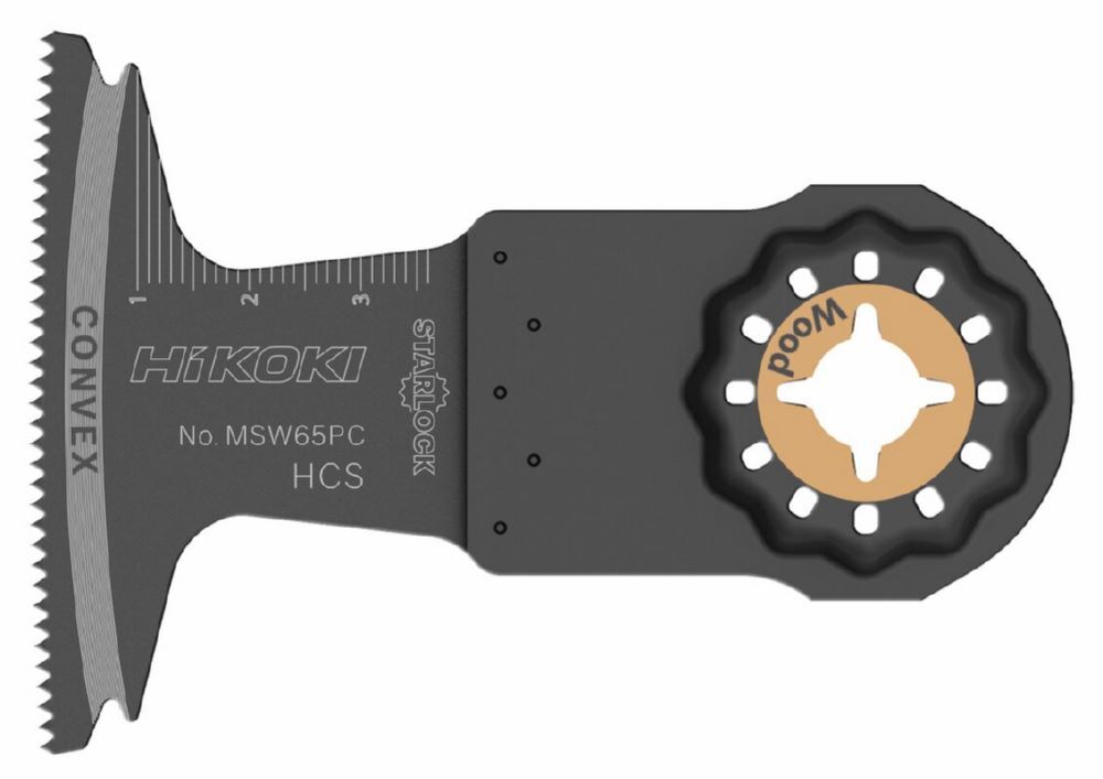 Produktbild Hikoki Multitool Sägeblatt Holz 65 x 0,6 mm HCS Starlock MSW65PCJ