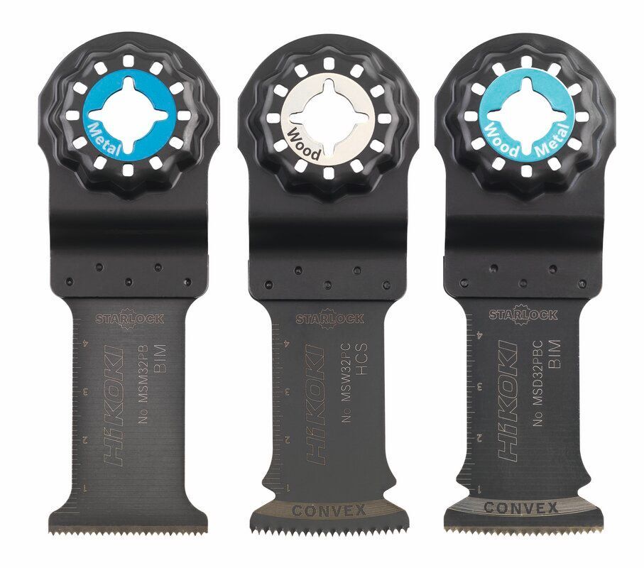 Produktbild Hikoki Multitool Set Starlock MSD32PBC MSW32PC MSM32PB 3 teilig
