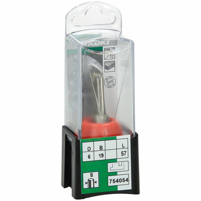 Produktbild Nutfräser 6 x 19 mm 57 mm runder Schaft 8 mm bild 2