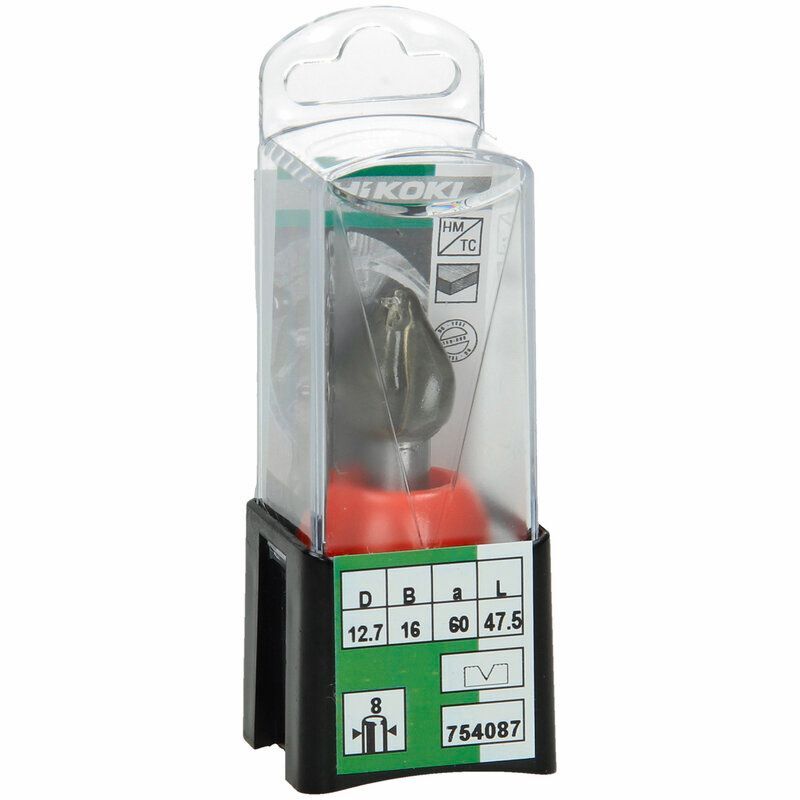 Produktbild V Nutfräser Schaft Rund 8 mm 12,7 x 47,5 x 60 mm bild 2