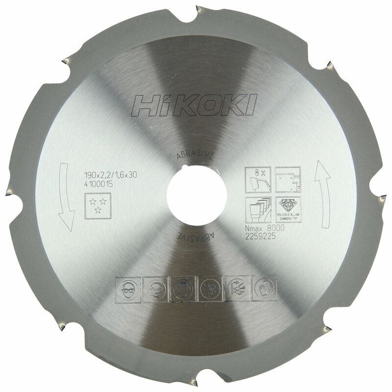 Produktbild Hikoki PCD Kreissägeblatt Abrasiv 190 x 30 mm z8 Flachzahn