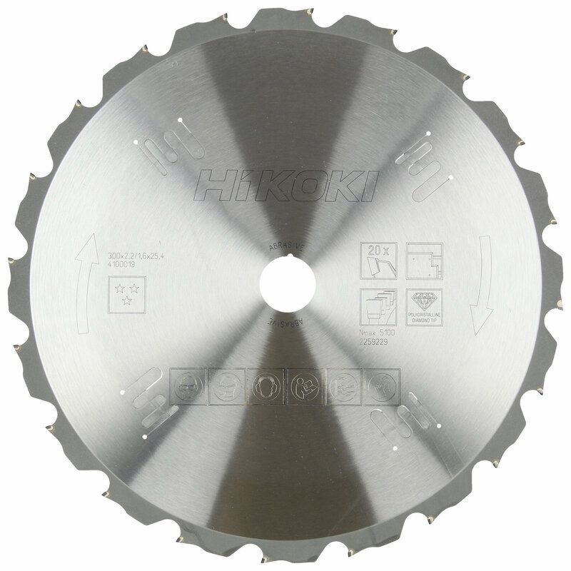 Produktbild Hikoki PCD Kreissägeblatt Abrasiv 300 x 30 mm Z20 Flachzahn