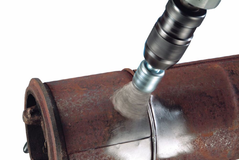 Produktbild Pinselbürste 20 x 0,26 mm 6 mm Stahl gezopft bild 2