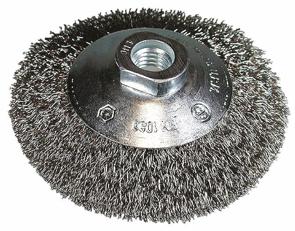 Produktbild Hikoki Stahldraht Kegelbürste 100 x 0,3 mm Schaft M14 Stahl gewellt