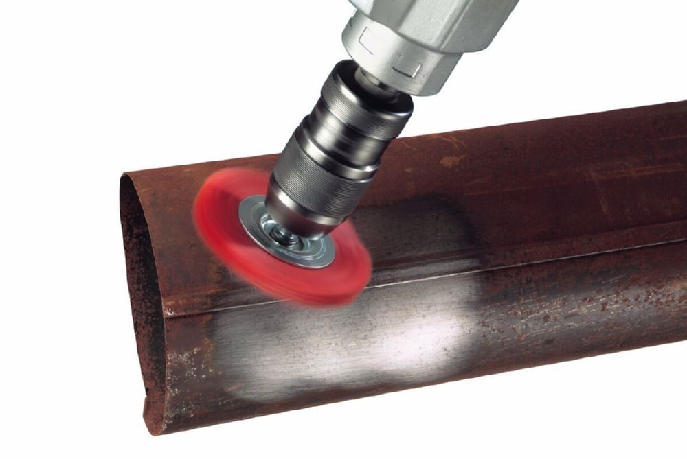 Produktbild Stahldraht Rundbürste 75 x 0,3 mm 1/4 Zoll HEX grittyflex blue K 80 bild 2