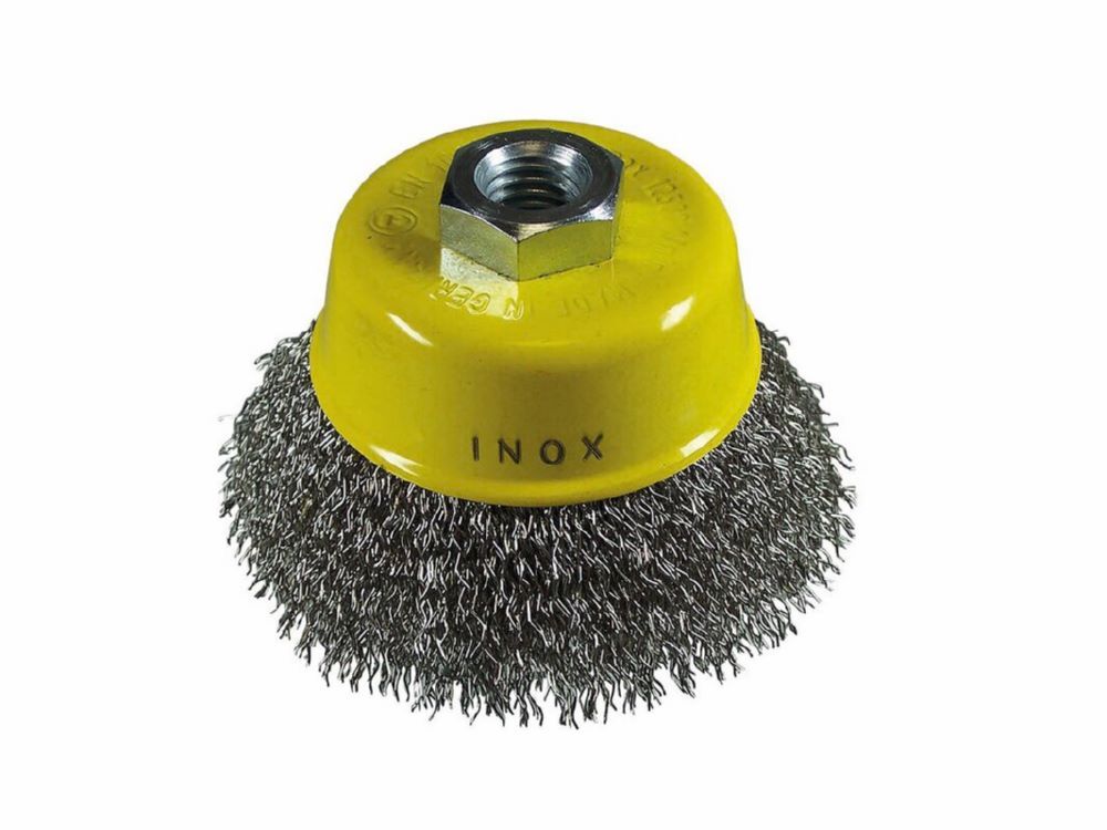 Produktbild Hikoki Stahldraht Topfbürste 75 x 0,3 mm M14 Edelstahl gewellt