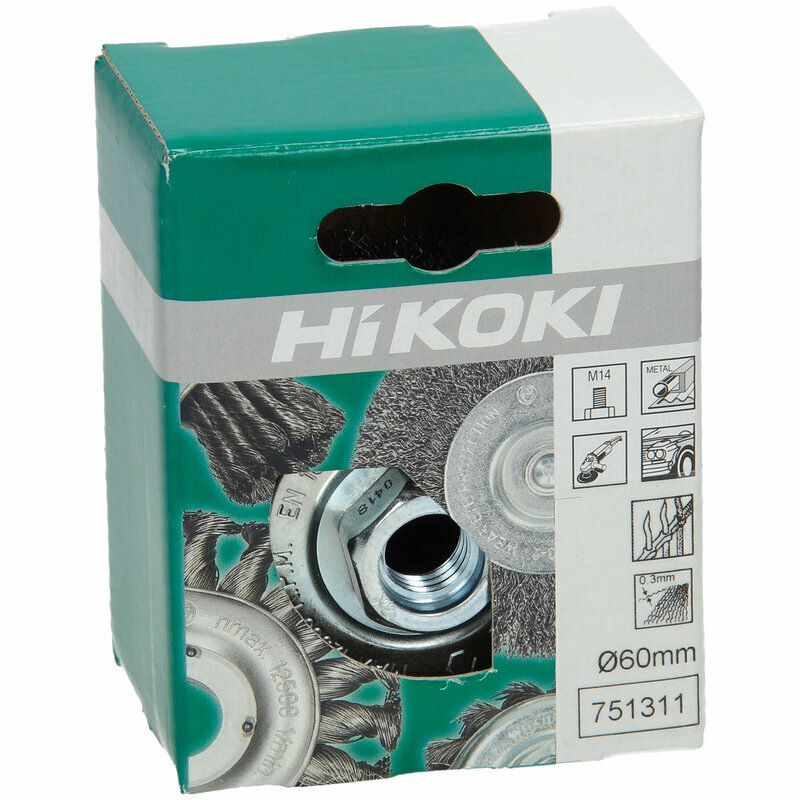 Produktbild Stahldraht Topfbürste 60 x 0,3 mm M14 Stahl gewellt bild 2