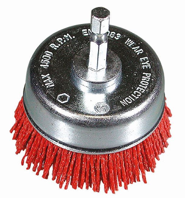 Produktbild Hikoki Stahldraht Topfbürste 75 mm 1/4 Zoll HEX grittyflex blue K 80