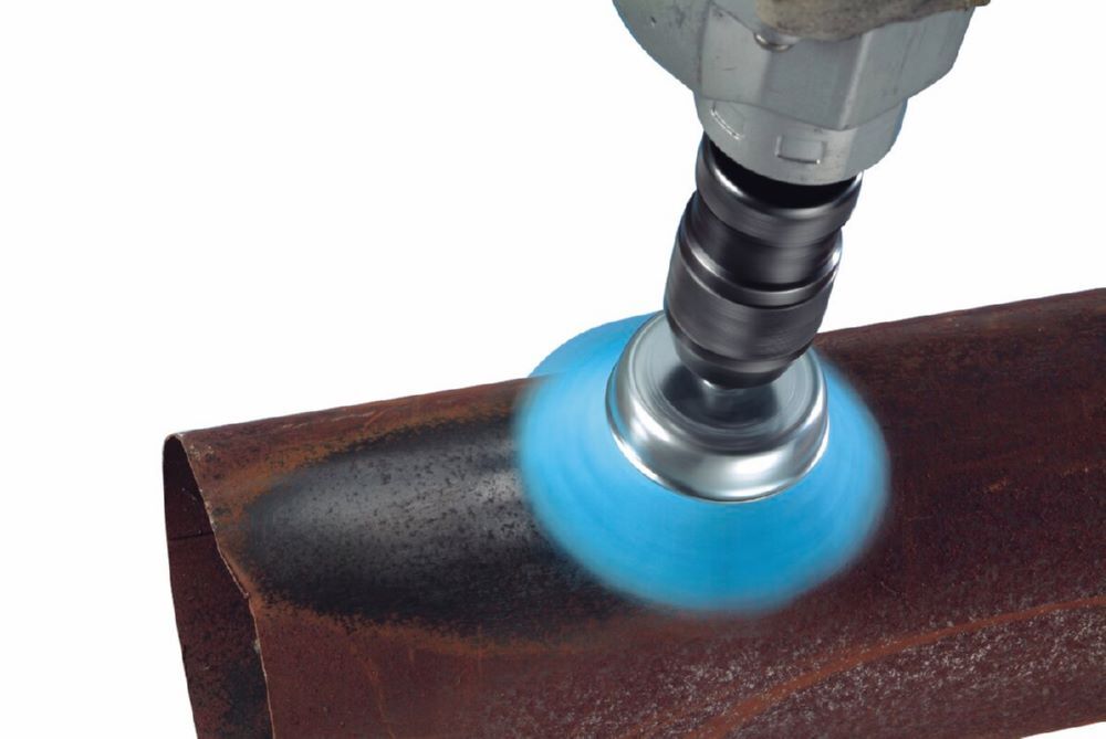 Produktbild Stahldraht Topfbürste 75 mm 1/4 Zoll HEX grittyflex blue K 180 bild 2