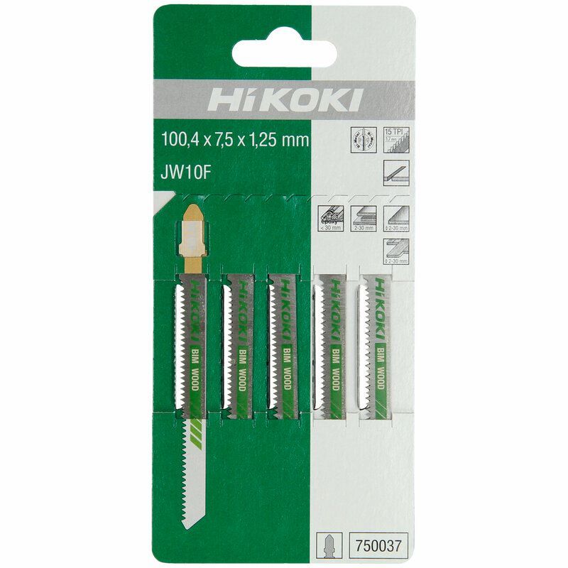 Produktbild 5 Stichsägeblätter Holz 100,4 x 7,5 x 1,3 mm BIM JW10F/T101AIF bild 2