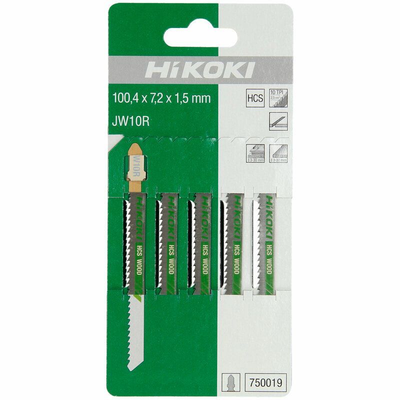 Produktbild 5 Stichsägeblätter Holz 100,4 x 1,5 x 7,2 mm HCS JW10R T101BR bild 2
