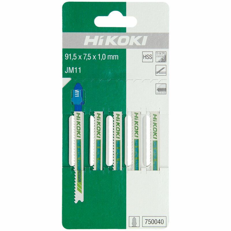 Produktbild 5 Stichsägeblätter 91,5 x 1 x 7,5 mm Metall HSS JM11/T118B bild 2