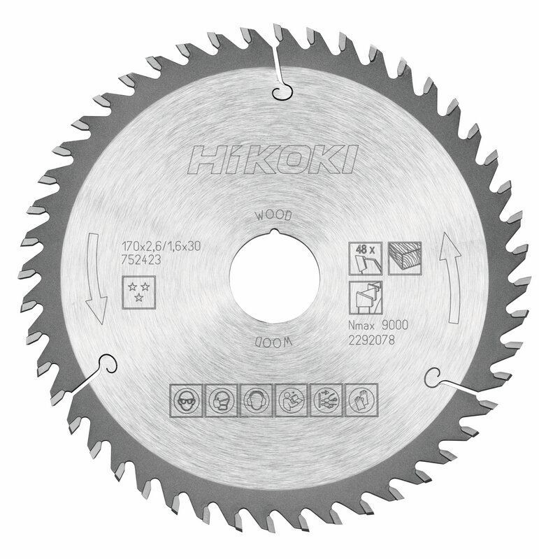 Produktbild Hikoki TCT Kreissägeblatt Holz 170 x 30 mm 20 x Z48 Wechselzahn