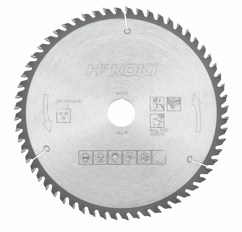 Produktbild Hikoki TCT Kreissägeblatt Holz 230 x 30 mm Z60 Wechselzahn