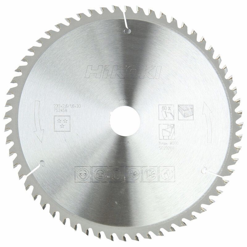 Produktbild Hikoki TCT Kreissägeblatt Holz 235 x 30 mm Z60 Wechselzahn