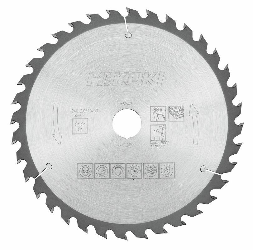 Produktbild Hikoki TCT Kreissägeblatt Holz 240 X 30 mm Z36 Wechselzahn