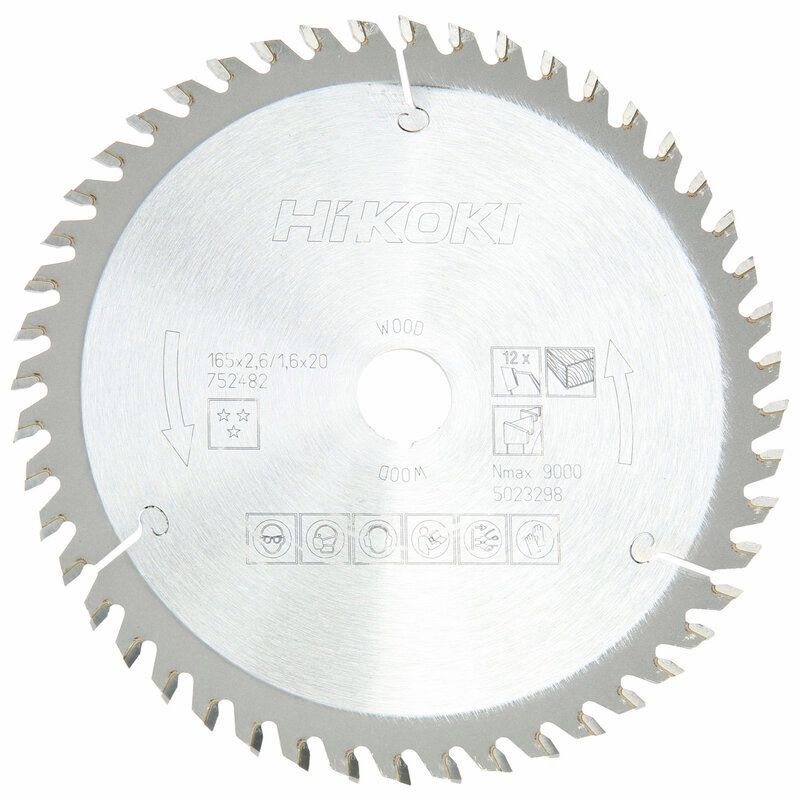 Produktbild Hikoki TCT Kreissägeblatt Holz 165 X 20 mm Z48 Wechselzahn