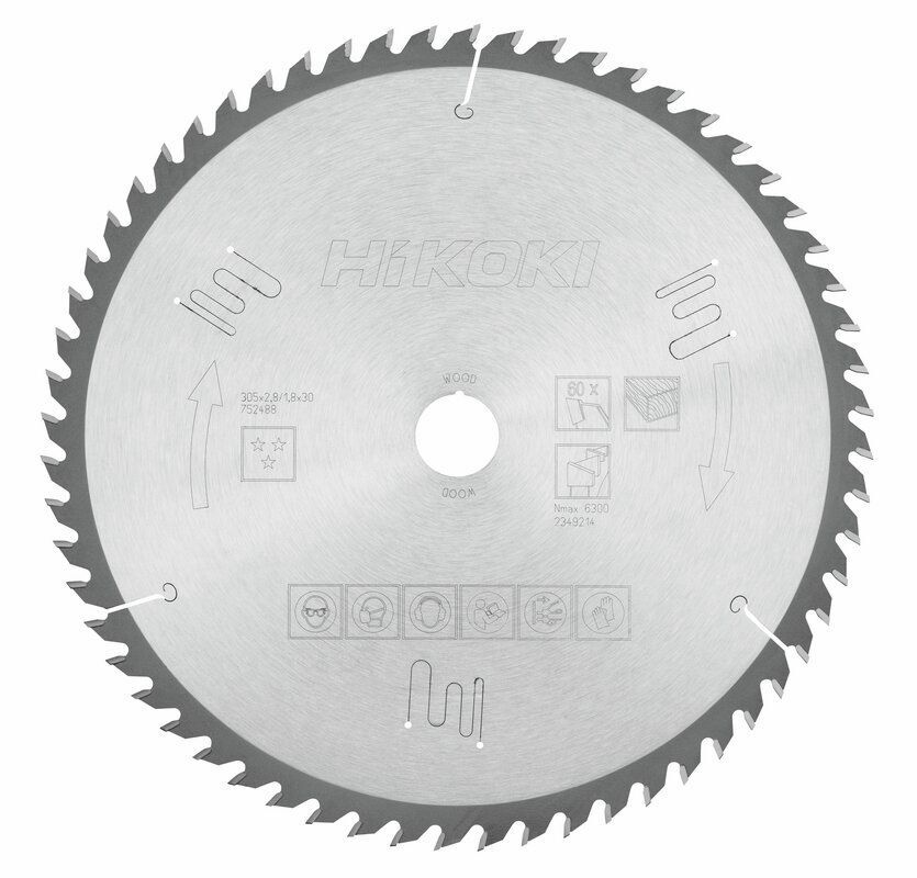 Produktbild Hikoki TCT Kreissägeblatt Holz 305 x 30 mm Z60 Wechselzahn