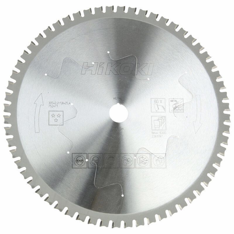 Produktbild Hikoki TCT Kreissägeblatt Stahl 305 x 25,4 mm Z60 Flachzahn