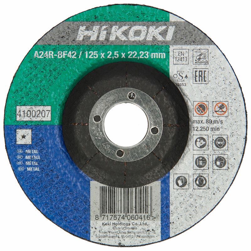 Produktbild Hikoki Trennscheibe 115 x 2,5 x 22,23 mm Stahl gekröpft F42