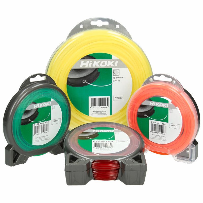 Produktbild Hikoki Trimmerfaden quadratisch 2,4 mm orange 15 m