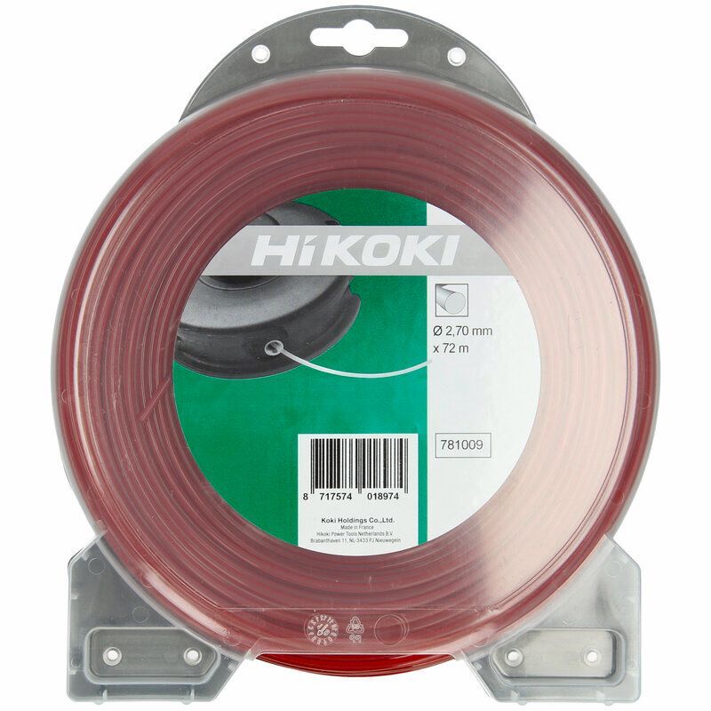 Produktbild Hikoki Trimmerfaden rund 2,7 mm rot 15 m