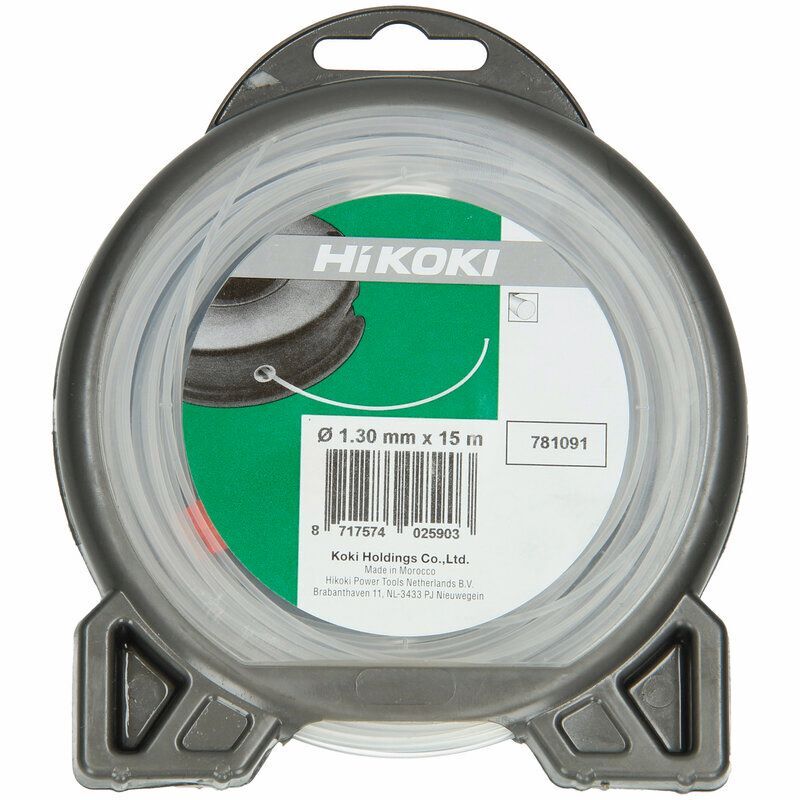 Produktbild Hikoki Trimmerfaden rund 1,3 mm transparent 15 m