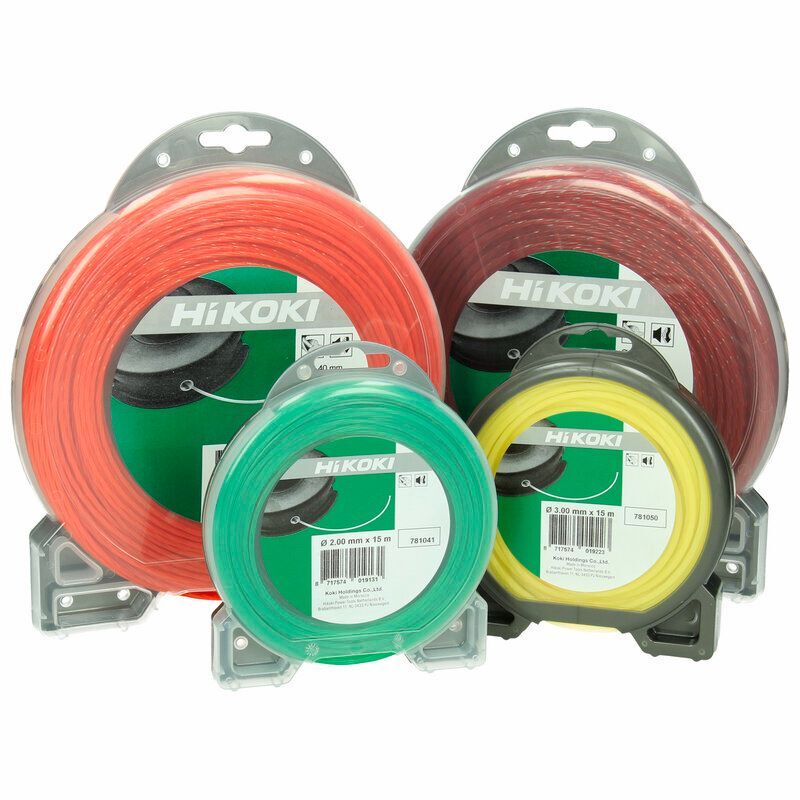 Produktbild Hikoki Trimmerfaden spiralförmig 3 mm gelb Länge 28 m